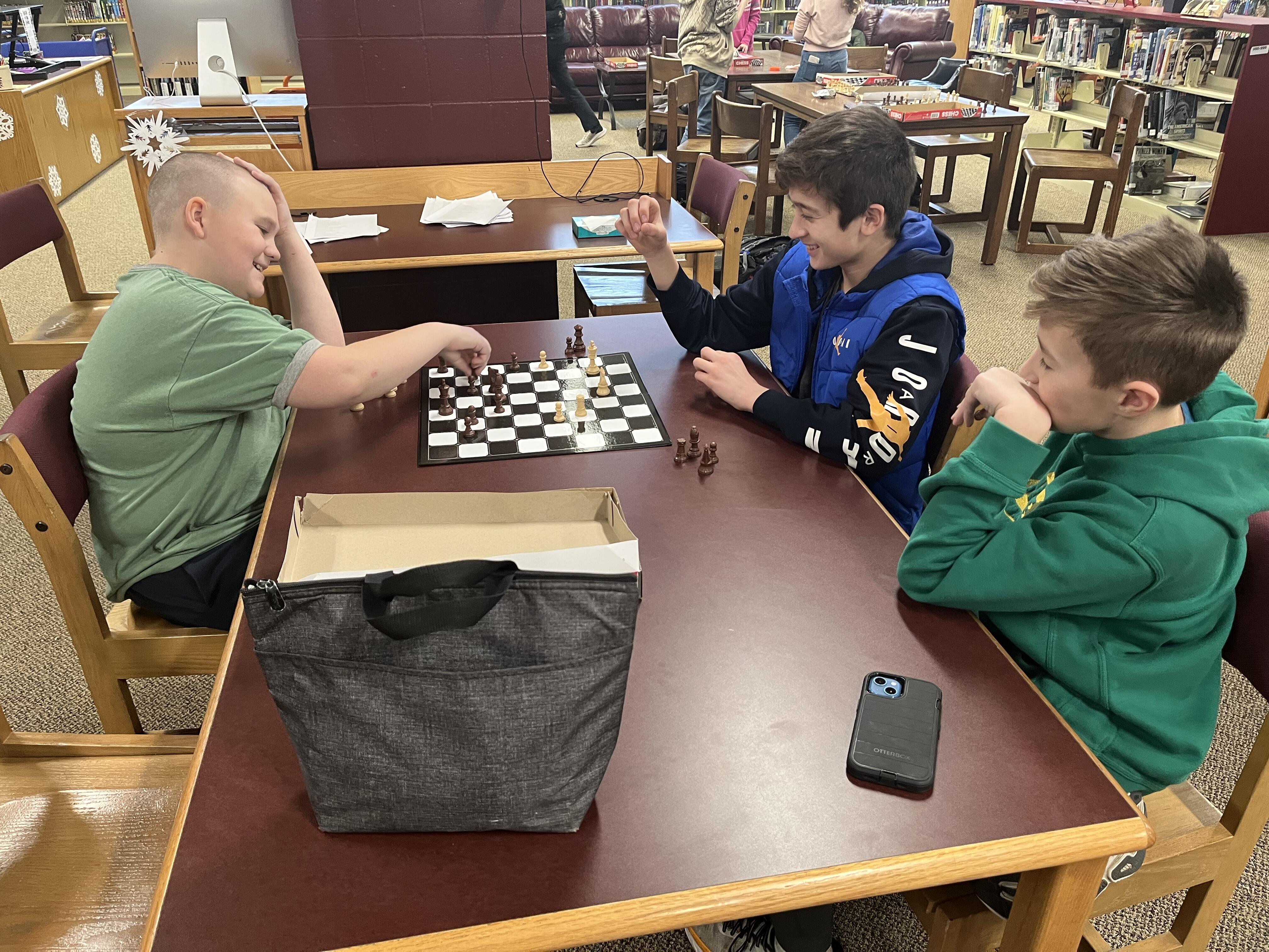 Chess club action